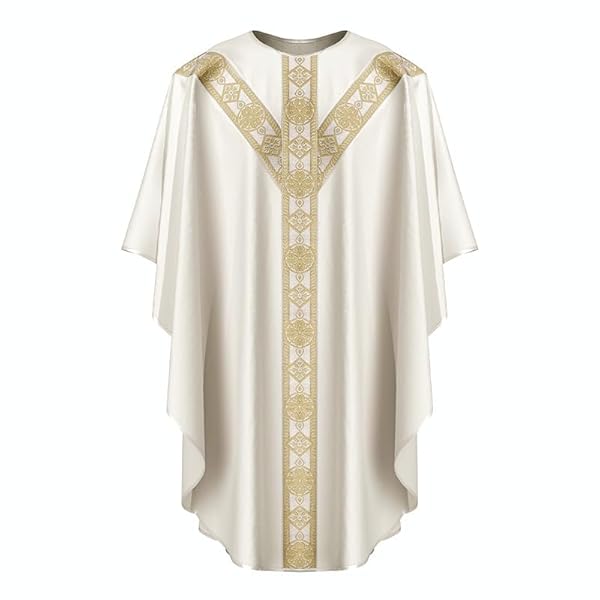 BLESSUME Priest Celebrant Chasuble Catholic Church Father Mass Vestments Robe